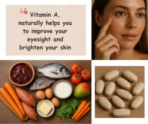 advantage of vitamin a which naturally helps you to improve your eyesight and brighten your skin;